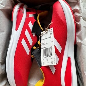 Adidas Red and White Athletic Shoes